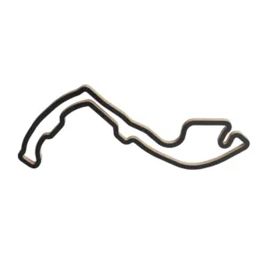 Monaco Kilparata - Puinen Seinäkoriste (45 cm)