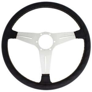 b9d3b12ff99c8cc66d6da29be3d8a239.jpg Nardi Classic ND34 Ratti, Musta Nahka, Satiini Puolat, Harmaa Tikkaus, 25 mm Syvyys