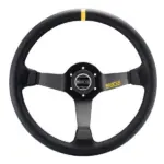 c03e8fa0e10fca6e4eb54fa24fffaf8b.jpg Sparco R325 Ratti (95 mm Syvyys), Musta Mokkanahka, Mustat Puolat