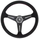 Nardi Deep Corn Ratti, Mokkanahka, Mustat Puolat, Punainen Tikkaus, 75 mm Syvyys, Ø35 cm