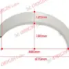 d-211-set Origin Labo Yleismalliset Lokasuojan levikkeet - 65 mm (FRP)
