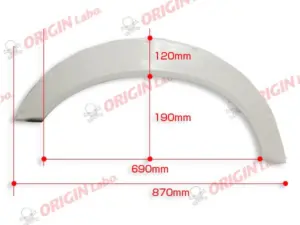 d-211-set Origin Labo Yleismalliset Lokasuojan levikkeet - 65 mm (FRP)