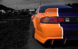 de6ca4c67f16d5e242c3d5408162465e.jpg Origin Labo +75mm Takalokasuojat Nissan 200SX S14 / S14A