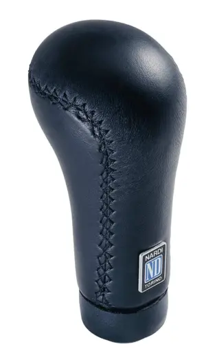 e168f7bb05f7cc95abccf4611f01ad15.jpg Nardi Prestige Vaihdekepin Nuppi, Musta Nahka