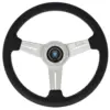 edd7bb170a918d1d939c5215b64700fb.jpg Nardi Classic ND33 Ratti, Musta Nahka, Satiinipuolat, Harmaa tikkaus, 40 mm Syvyys