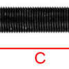 Muunnospyörän pultti M14x1.5 (82 mm)