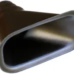 id150-75os.jpg Suorakulmainen Revotec Ilmanotto, 150x75 mm Sisääntulo, 63-76 mm Offset Lähtö