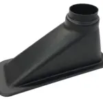 id255-80os.jpg Suorakulmainen Revotec Ilmanotto, 255x80 mm Sisääntulo, 63-76 mm Offset Lähtö