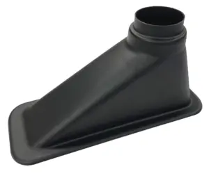 id255-80os.jpg Suorakulmainen Revotec Ilmanotto, 255x80 mm Sisääntulo, 63-76 mm Offset Lähtö