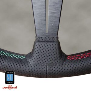 italia-sector2_1.jpg Nardi Deep Corn Ratti, Musta Rei'itetty Nahka, Mustat Puolat, 3-Osainen Italia Tikkaus, 75 mm Syvyys, Ø35 cm