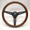 Nardi Classic ND36 Ratti, Puu, Musta Upotus, Mustat Puolat, 25 mm Syvyys
