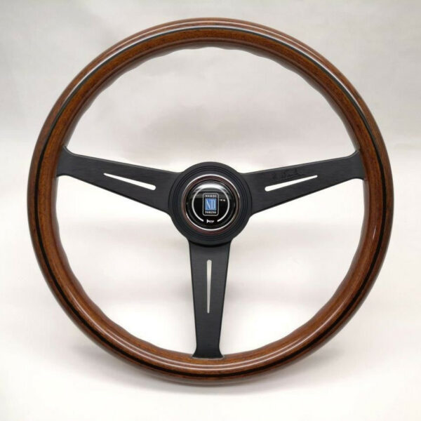 Nardi Classic ND36 Ratti, Puu, Musta Upotus, Mustat Puolat, 25 mm Syvyys