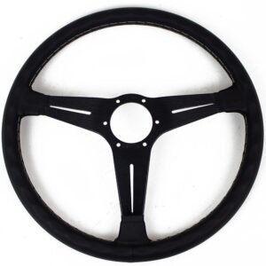 n-nd-classic-6061.39.2001-02.jpg Nardi Classic ND39 Ratti, Musta Nahka, Mustat Puolat, Harmaa Tikkaus, 30 mm Syvyys