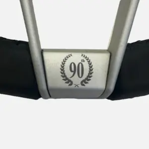 novantesimo_bottom.jpg Nardi Novantesimo 90-vuotisjuhla Ratti, Musta Nahka, Valkoiset Puolat, Ø35.5 cm, Valkoinen Keskirengas