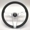 novantesimo_ring_1.jpg Nardi Novantesimo 90-vuotisjuhla Ratti, Musta Nahka, Valkoiset Puolat, Ø35.5 cm, Valkoinen Keskirengas