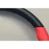 Personal Thunder Ratti - 350 mm - Musta Nahka & Punainen Perforoitu Nahka, Mustat Puolat
