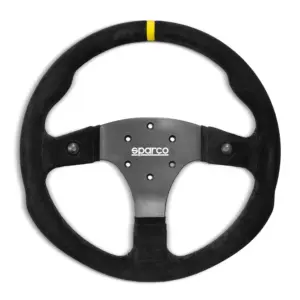 r350b_suede_015r350cso.jpg Sparco R350B Litteä Ratti, Mokkanahka, 2 Painiketta