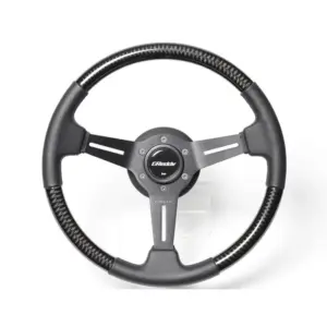 GReddy Sports "Real Carbon" Ratti (47 mm syvyys), mustat puolat - 340 mm