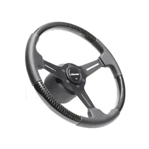 GReddy Sports "Real Carbon" Ratti (47 mm syvyys), mustat puolat - 340 mm