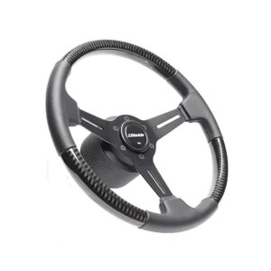 GReddy Sports "Real Carbon" Ratti (47 mm syvyys), mustat puolat - 340 mm