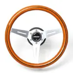 greddy-16600008-01.jpg GReddy Sports "Wood Type" Ratti (47 mm syvyys), vaaleanruskea, alumiiniset puolat - 340 mm