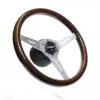 greddy-16600009-02.jpg GReddy Sports "Wood Type" Ratti (47 mm syvyys), tummanruskea, alumiiniset puolat - 340 mm