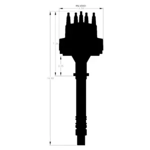 msd-85551-03.jpg MSD Pro-Billet Jakaja Chevrolet V8 Moottoriin