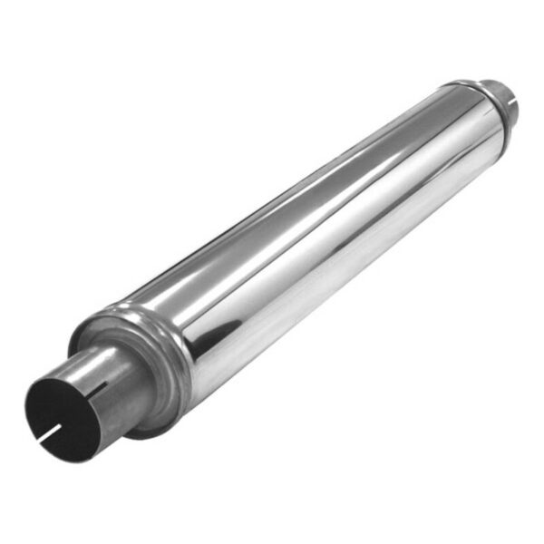 Ruostumattomasta Teräksestä Valmistettu Tubex Pyöreä Äänenvaimennin 100 mm - Liitokset Ø63,5 mm (2,5")