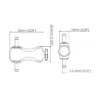 TS-0101-1001 BT General dimensions Turbosmart Boost Tee manuaalinen ahtopaineensäädin