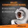 Billet-kompressorin pyörä katuversion suorituskykyinen Turboahdin Subaru Forester Impreza 2.0L 58T DOHC Turboahdettu