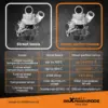 53039880127-jd9.jpg Billet kompressorin pyörä katuversio Turboahdin yhteensopiva Hyundai iLoad D4CB 125 kW, 170 hv 2007-2016 53039880145