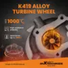 ct2617010-1-jd2.jpg Billet kompressorin pyörä katuversio suorituskyky Turbo Toyota COASTER 4.2L D 1HD-T 1990-1993