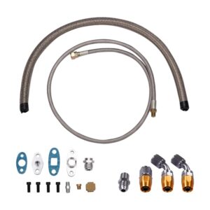 ggt04e-g-kit-vl12201.jpg T3/t4 Turbo Kit 350hv + hukkaportti + välijäähdytin + putki + BOV + öljyputki, 10 kpl