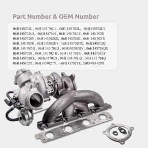ggt06h145701q1-1.jpg Turboahdin Audi A4 A5, VW Volkswagen 2.0 TFSI 2009-2012 Quattro 06H145702L 06H145701Q