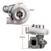 GT2871 GT2860SR20 Päivitys Turboahdin 350 hv, 0.6 A/R, 0.64 A/R, 5-pulttinen laippa, universaali öljy- ja vesijäähdytys