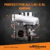 GT2871 GT2860SR20 Päivitys Turboahdin 350 hv, 0.6 A/R, 0.64 A/R, 5-pulttinen laippa, universaali öljy- ja vesijäähdytys