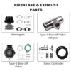 ggt3582-kit-vl3.jpg GT35 Turbo Kit / Wastegate + välijäähdytin + putkisto yhteensopiva Honda B16 B18 K20 F22 -moottoriin