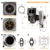 gt45-jd-v21.jpg Billet kompressorin pyörä katuversio Turbo Turboahdin GT45 T4 V-laippa kom. A/R .66 A/R 1.05 öljyjäähdytteinen 600+hv