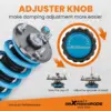 cot6-honacc-90971.jpg MaXpeedingrods T6 Advanced Series Säädettävä coilover-jousi (yksittäinen) Honda Accord DX/EX/LX CD5 CD7 CL YA1 94-99