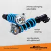 MaXpeedingrods T6 Advanced Series 24-tie, suorituskyky Coilover-alustasarja, Ford Mustang 4. sukupolvi 1994-2004
