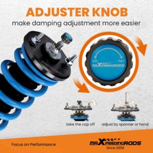 MaXpeedingrods T6 Advanced Series Säädettävä coilover-alustasarja Nissan 300ZX Z32 3-ovi 3.0L V6 VG30DE RWD 1990-1996