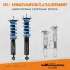 MaXpeedingrods T6 Advanced Series Säädettävä Coilover-alustasarja Toyota Supra JZA70 MA70 GA70