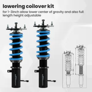 cot6-toycor8.jpg MaXpeedingrods T6 Advanced Series Säädettävä coilover (yksittäinen) Toyota Corolla E90 E100 E110 AE92 AE101 AE111