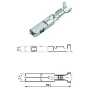 Pin-small-1000x1000h.jpg Liitinkontakti, EcuMaster, Pieni / Hi-Current
