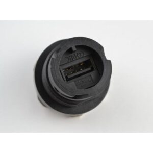 USB -Liitin, Type A, Läpivientiin, juotettava, Amphenol