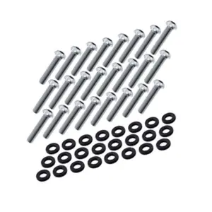 150-10-118_01_lzAoQg.jpg 24 pulttia ja nailoniprikkaa CFC Yksikön flangille, 1/4-28 UNF x 1
