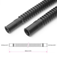 Mustat nylon-virtauskourut polttoainesäiliöön Ø8/10mm 350mm