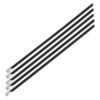 Ruostumattomasta teräksestä valmistetut lukitussiteet, 4.6mm x 200mm Musta, 5 kpl