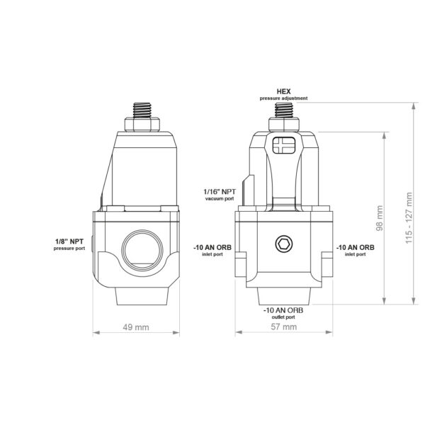 Polttoaineenpaineen säädin FPR100x AN-10
