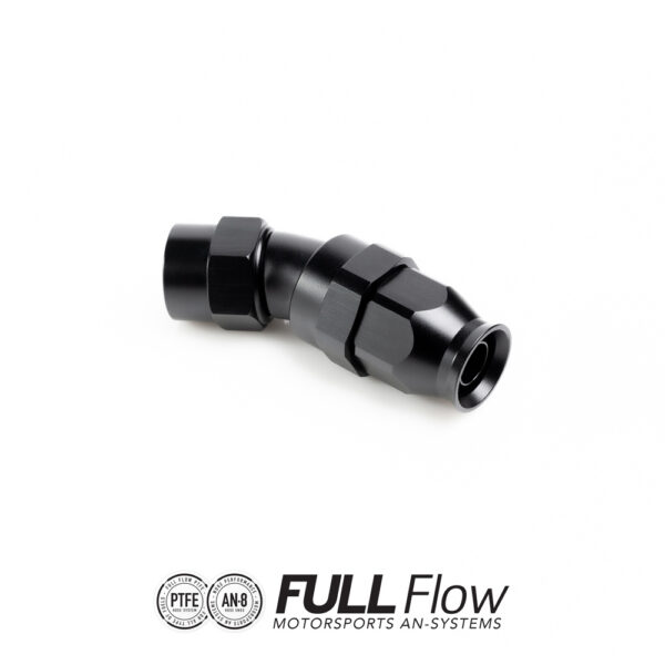 Full Flow PTFE-letkuliitin 30 astetta AN-8